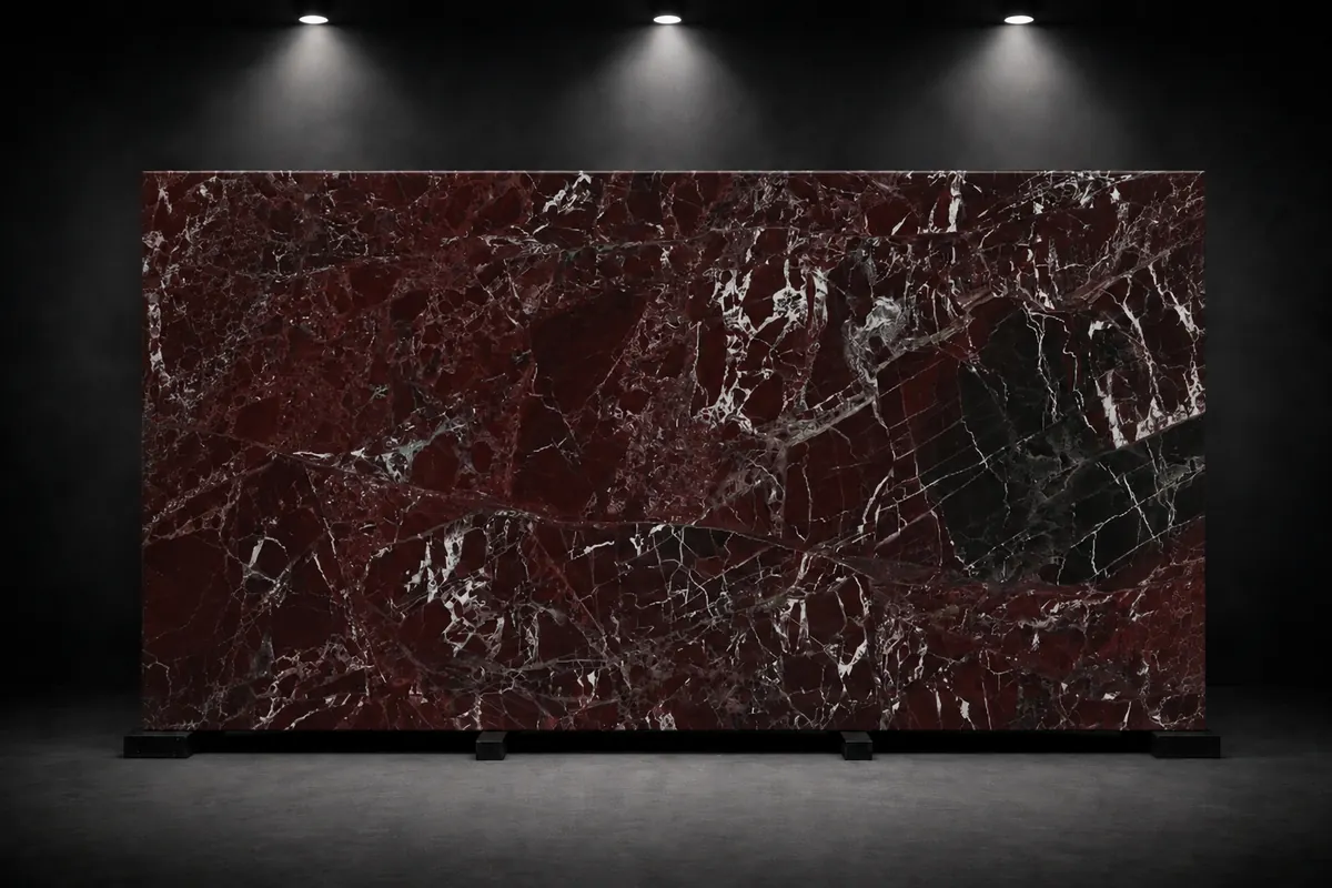 Interstone Rosso Lepanto surface