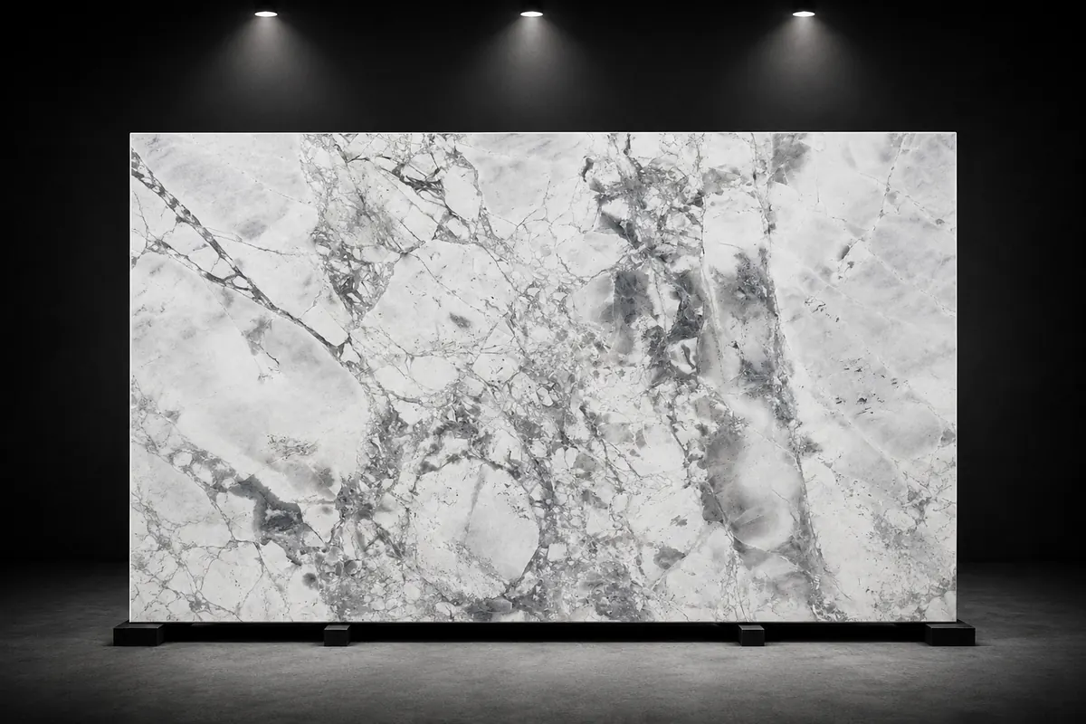 Interstone Super White Calacatta surface