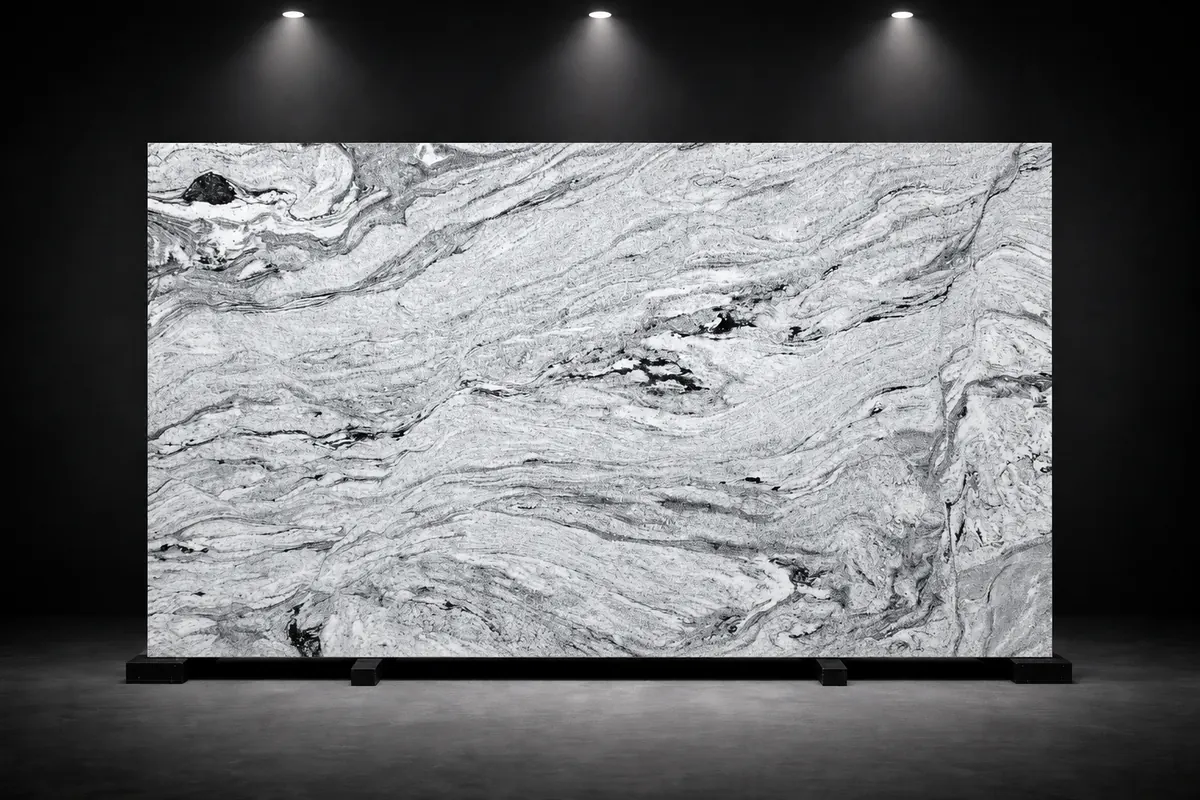 Interstone Viscount White surface