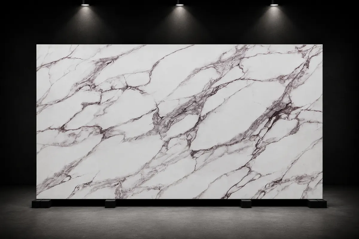 Interstone Calacatta Viola 3D Full Body Printed surface