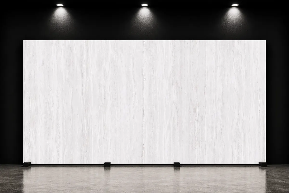 Interstone Travertino Stone White surface