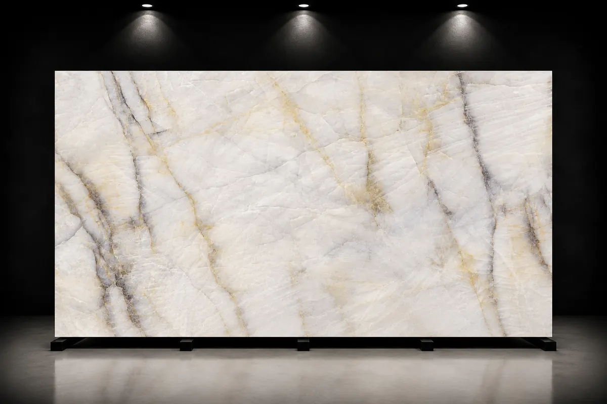 Interstone Crystal Ivory surface