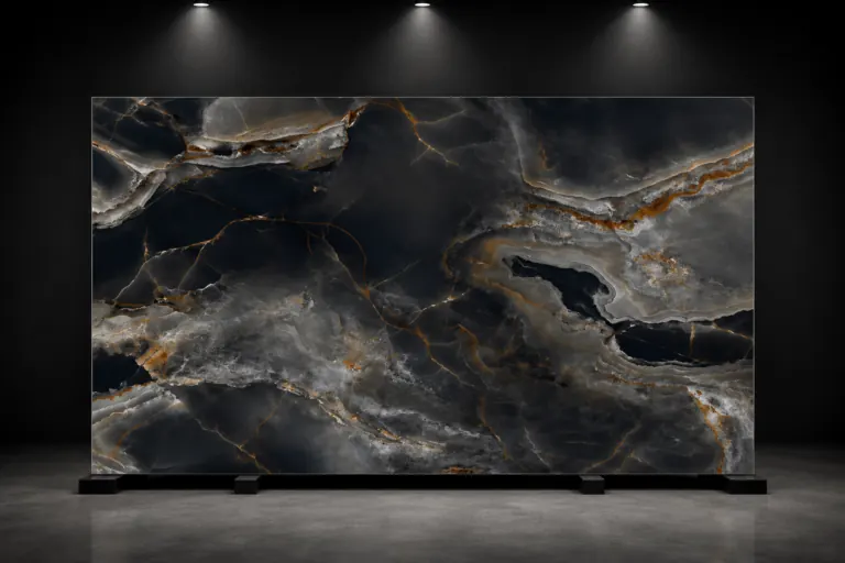 Interstone Onice Reale Nero surface