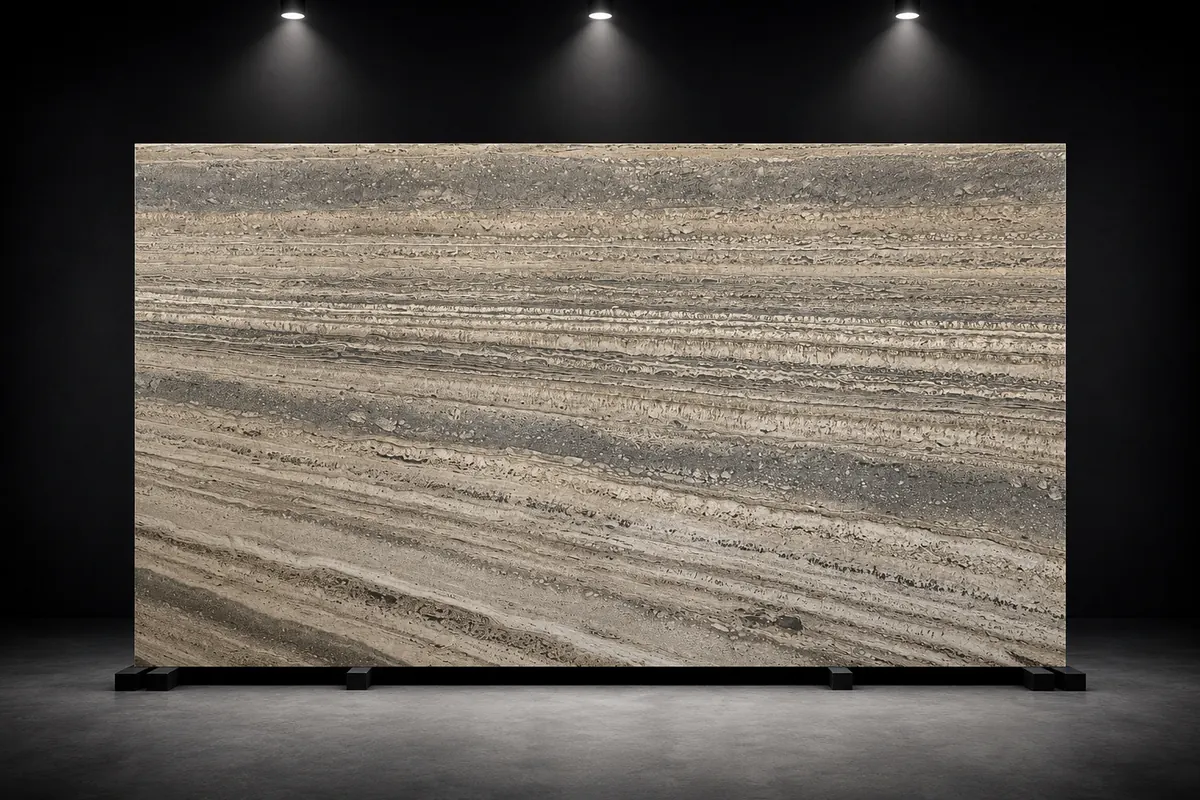 Interstone Travertino Silver surface