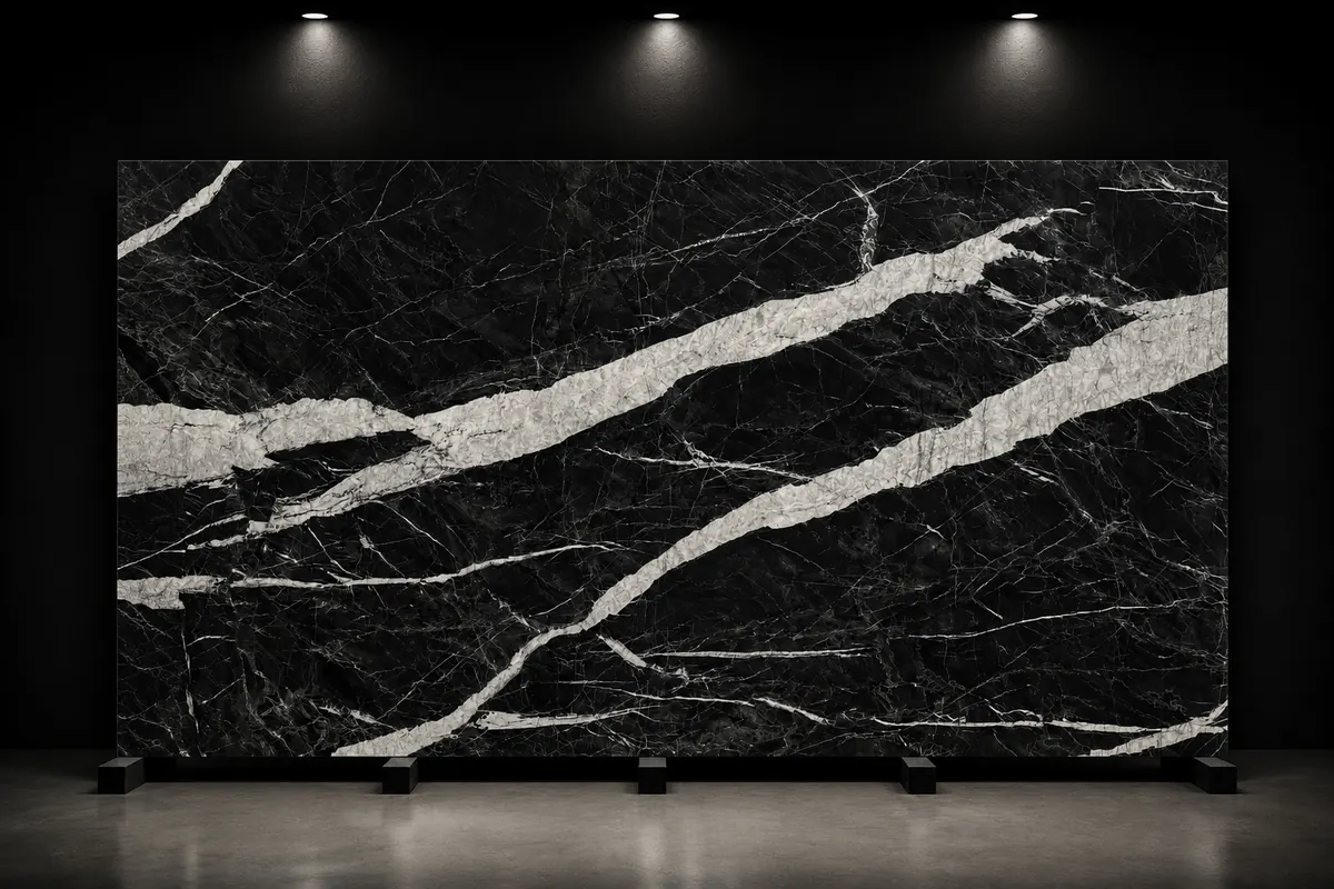 Interstone Calacatta Black surface